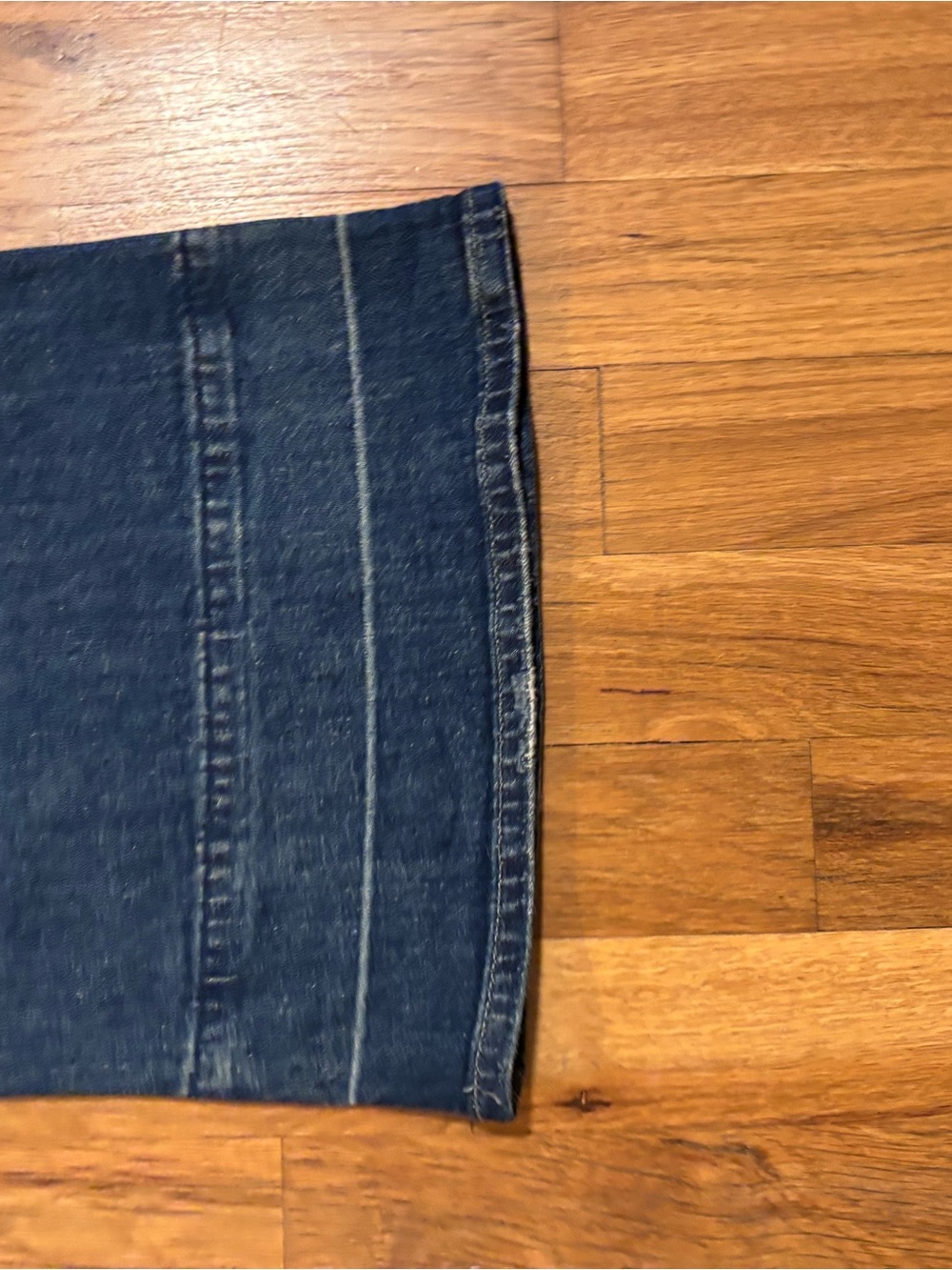 PAIGE Medium Blue Wide Leg Jeans - Picture 11 of 12